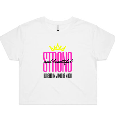Bubblegum Juniors - Model Tee - AS COLOUR Women's Crop Tee Thumbnail